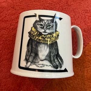 NWOT Florence Balducci for Anthropologie C is for cat mug. Large size